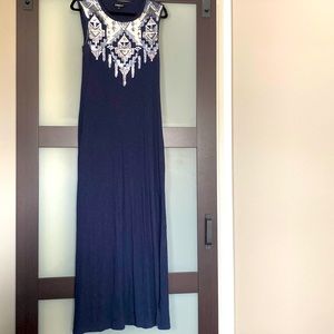 Express Tribal Design Maxi Dress